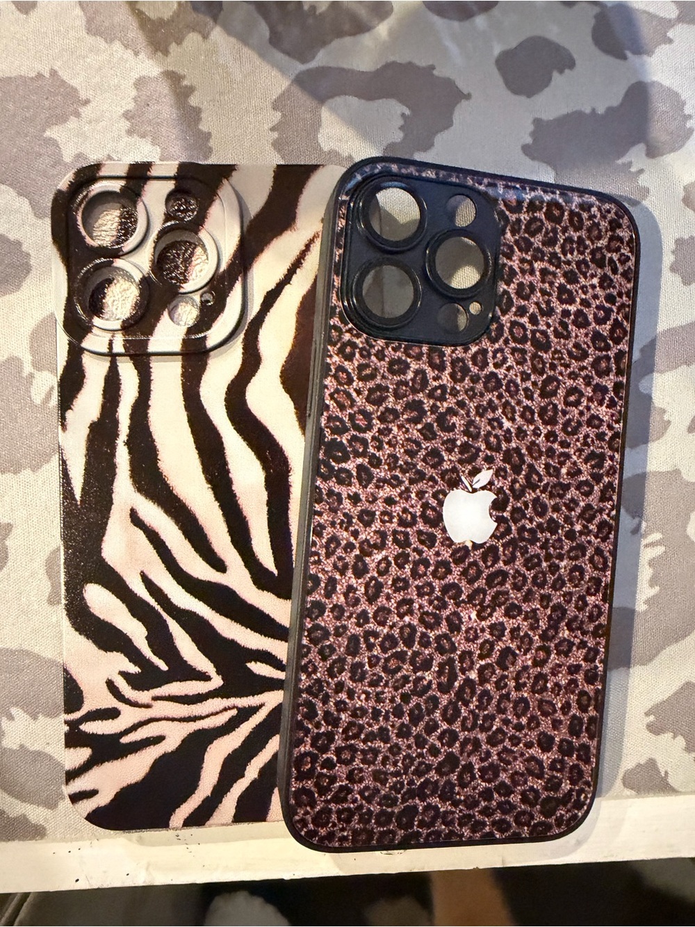 Apple iPhone Leopard & Zebra Print Protective Case